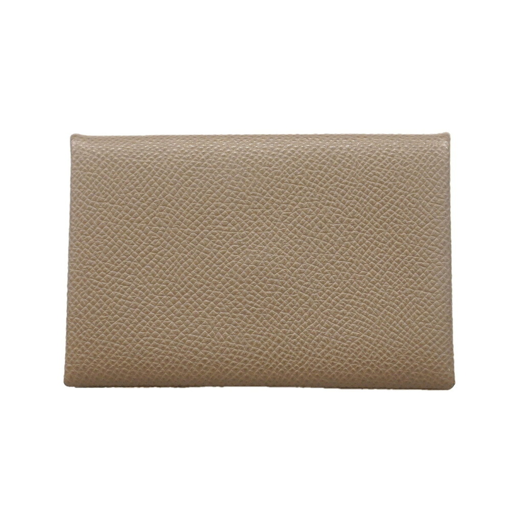 Hermes Calvi Verso Business Card Holder/Card Case, Veau Epsom Leather, Vert C...